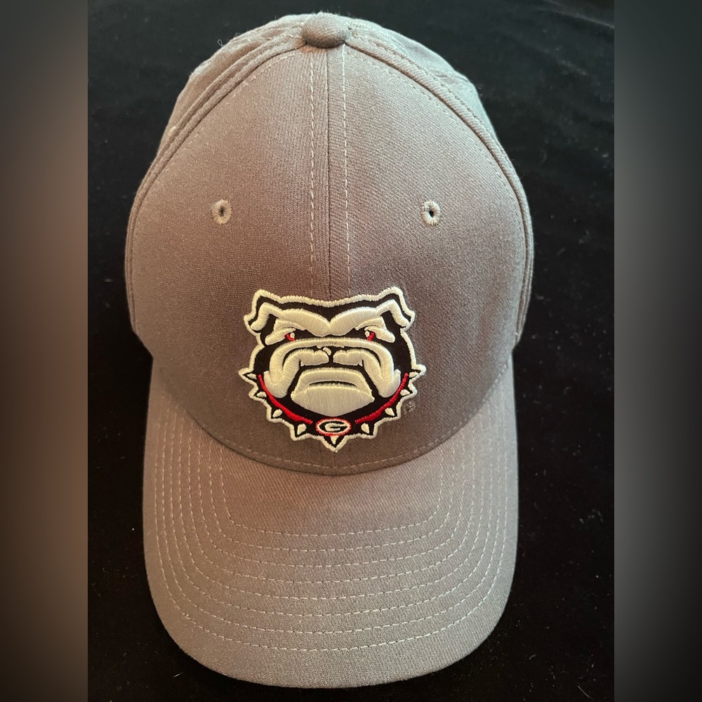 Gray Bulldog Embroidered Dog Cap